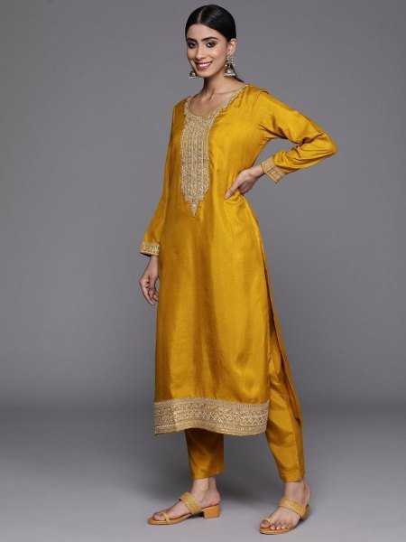 WOMEN S   GIRL CP VICHITRA KURTA PANT WITH DUPATTA SET 3 Piece Kurti Set