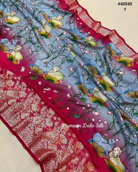 Women s Pure Dolla Cotton Silk Sarees  Silk Sarees Wholesale