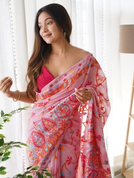 Women s Slub Kashmiri Weaving Silk Woven Banarasi Kanjivaram Silk Saree  Silk Sarees Wholesale