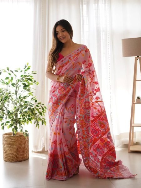 Women s Slub Kashmiri Weaving Silk Woven Banarasi Kanjivaram Silk Saree  Silk Sarees Wholesale