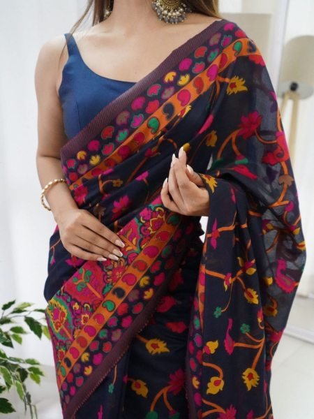Women s Slub Kashmiri Weaving Silk Woven Banarasi Kanjivaram Silk Saree  Silk Sarees Wholesale
