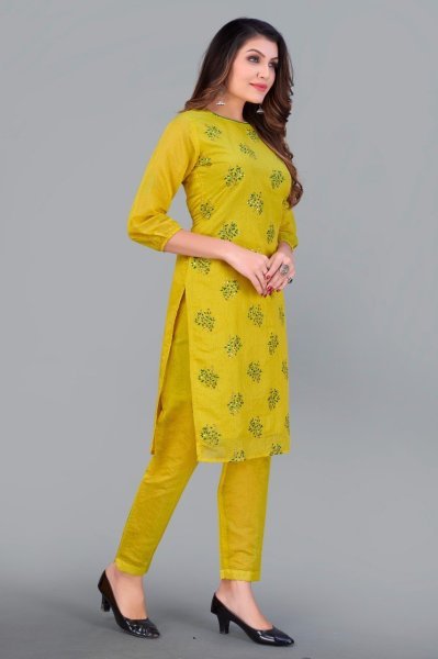 Women Silk Kurti Pant Kurti With Bottom Wholesale