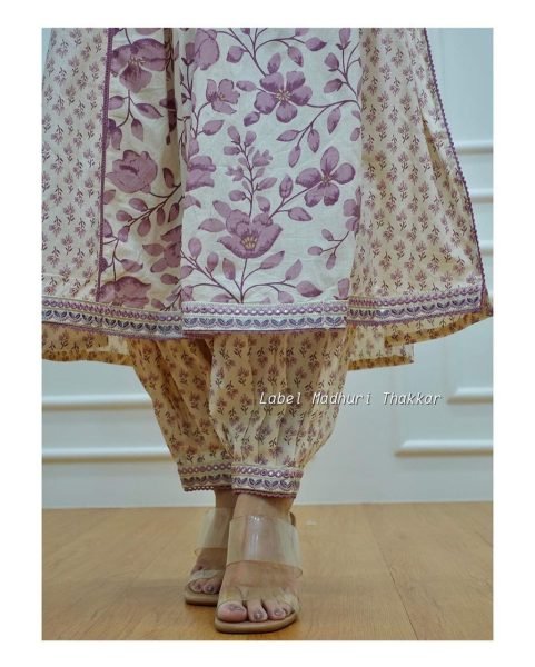 Women Softest Cotton Kurti Pant Set  3 Piece Kurti Set