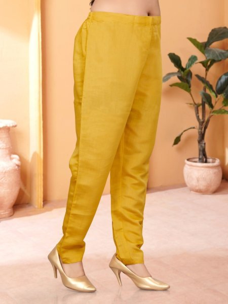 Women Straight Cut Chanderi Viscose Kurti Pant With Dupatta 3 Piece Kurti Set