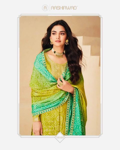 Chinon Designer Embroidery Sequins Work Women Readymade Salwar Suits Collection Ready To Wear Collection