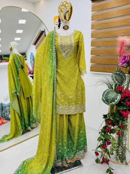 Chinon Designer Embroidery Sequins Work Women Readymade Salwar Suits Collection Ready To Wear Collection