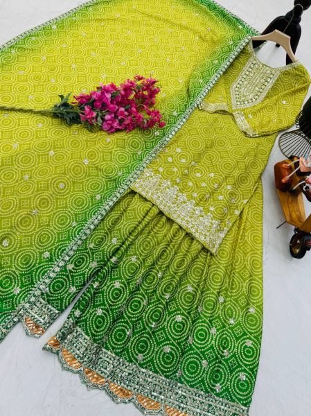 Chinon Designer Embroidery Sequins Work Women Readymade Salwar Suits Collection Ready To Wear Collection