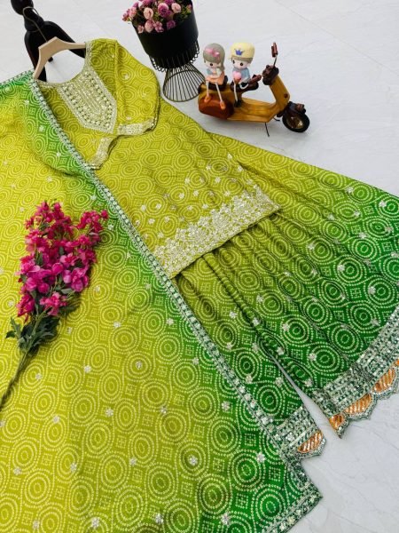 Chinon Designer Embroidery Sequins Work Women Readymade Salwar Suits Collection Ready To Wear Collection