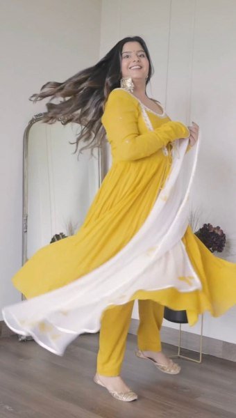 yellow rakhi sepical Anarkali Collection Ready To Wear Collection