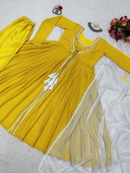 yellow rakhi sepical Anarkali Collection Ready To Wear Collection