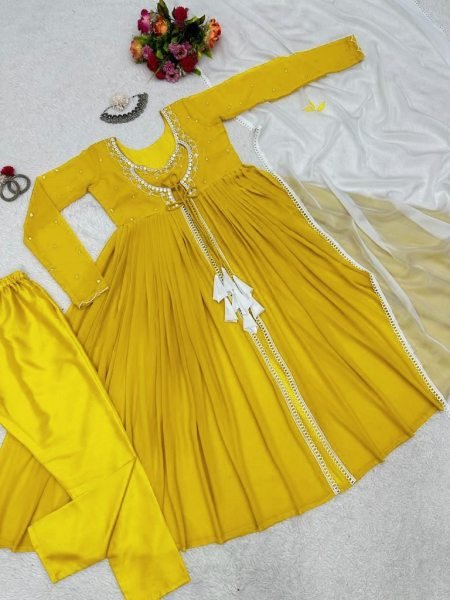yellow rakhi sepical Anarkali Collection Ready To Wear Collection