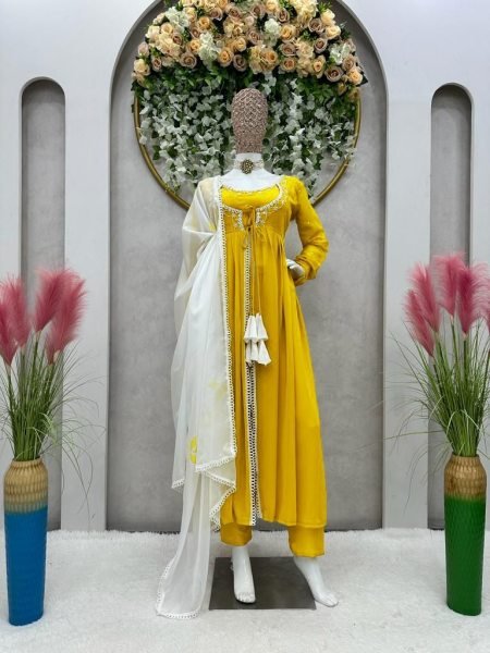 yellow rakhi sepical Anarkali Collection Ready To Wear Collection