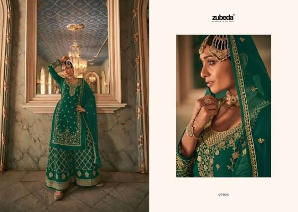 Zubeda Embrodery Plazzo Suit  Designer Plazzo Salwar Suits Wholesale