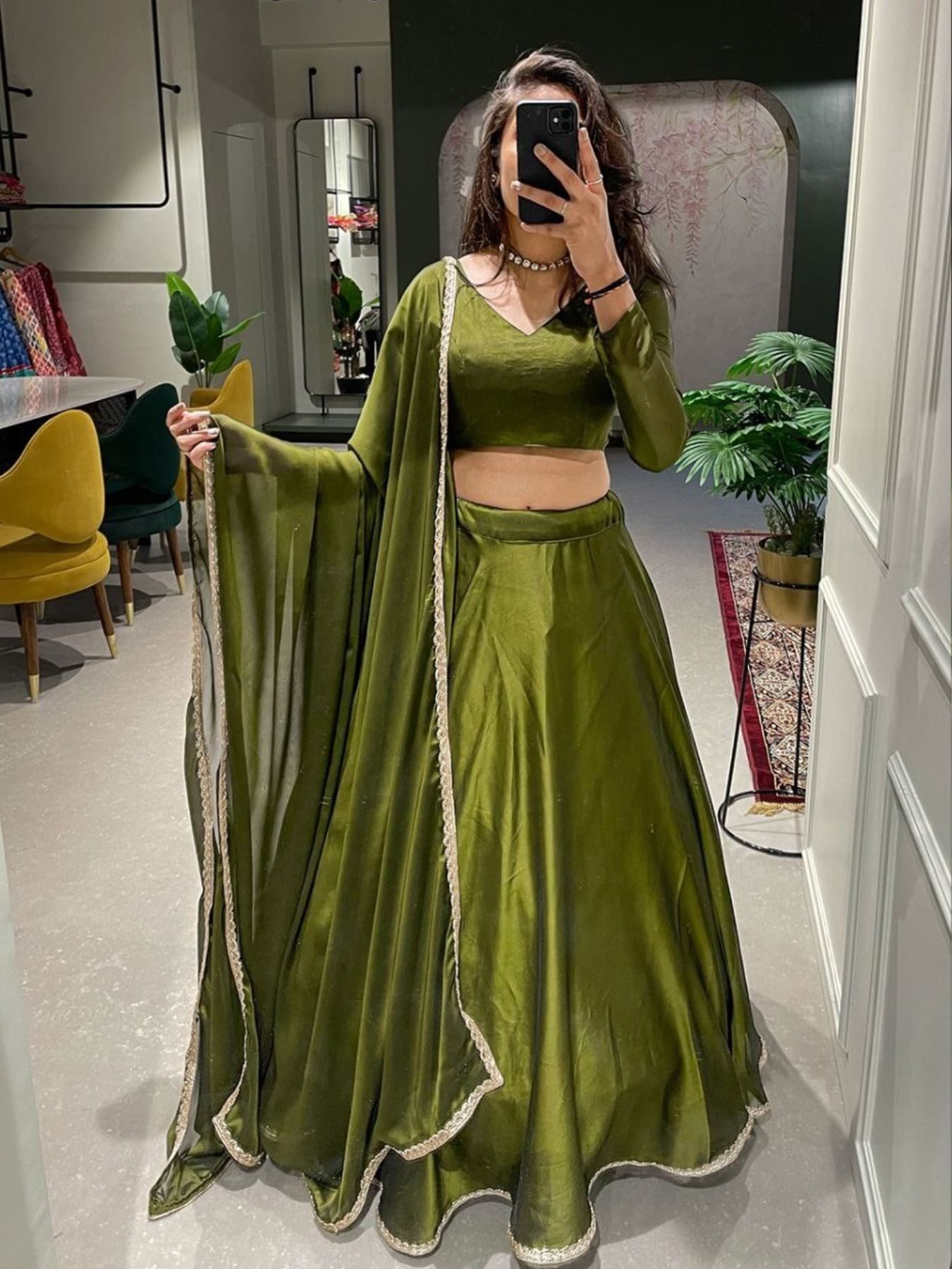 Buy Wedding Season Green Rangoli Silk Lehenga Choli at Rs. 13.32 online from Royal Export Designer Lehenga Choli RE4030 Green